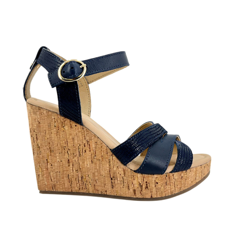 Sandalias Dora para mujer color navy