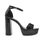 Sandalias de tacón Omega para mujer color negro