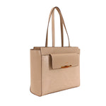 Cartera tote Bret para mujer color arena