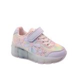 Sneakers con rodos Ari para niña color rosado