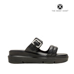 Sandalias flats Uplift 2 para mujer color negro