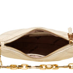 Cartera crossbody Baura para mujer color crema