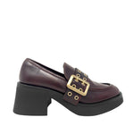 Mocasines de tacón Bridgeton para mujer color vino