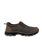 Zapatos casuales slip on Cliff para hombre color café
