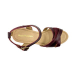 Sandalias Dora para mujer color burgundy