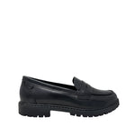 Mocasines escolares Aisling para niña color negro