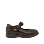 Ballerinas escolares Sammarha para niña color café