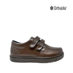 Zapatos escolares Edo para niño color café