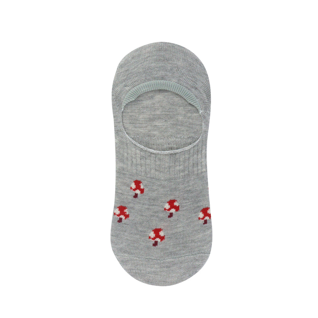 Calcetines Hongos gris para Mujer