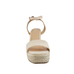 Sandalias de cuña Anitta color blanco para mujer