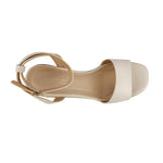 Sandalias de cuña Anitta color blanco para mujer