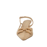 Tacones slingback Fabiola color taupe