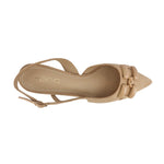 Tacones slingback Fabiola color taupe
