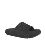 Sandalias flats Puffy color negro
