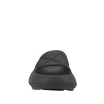 Sandalias flats Puffy color negro