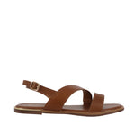 Sandalias flats Galatea para mujer color tan