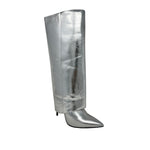 Botas Veronique para mujer color plateado