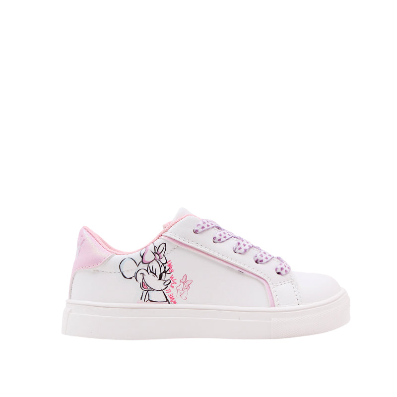Sneakers Minnie para niña color blanco