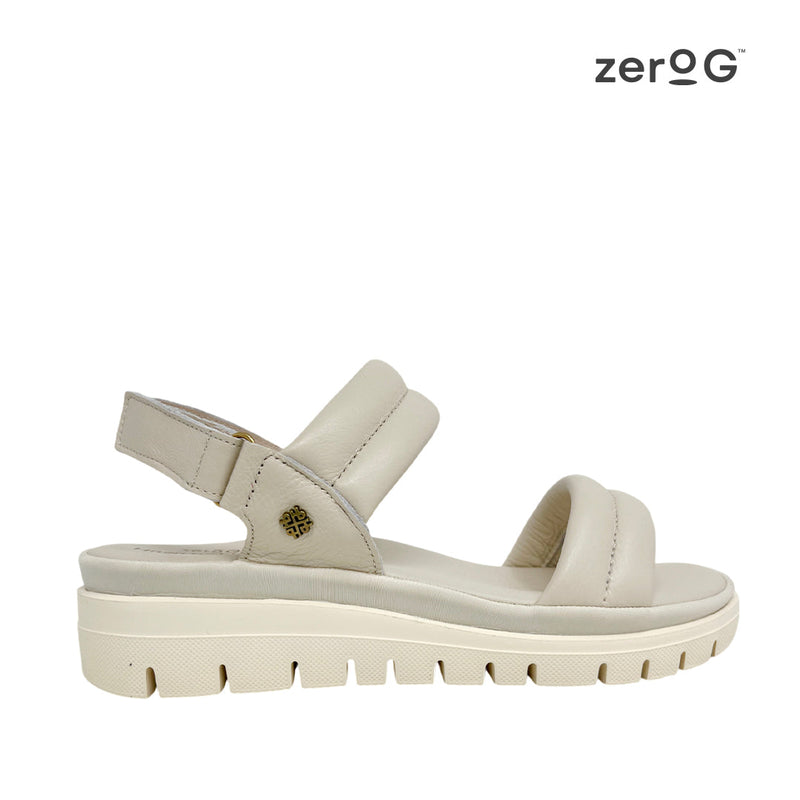 Sandalias flats Usha hueso