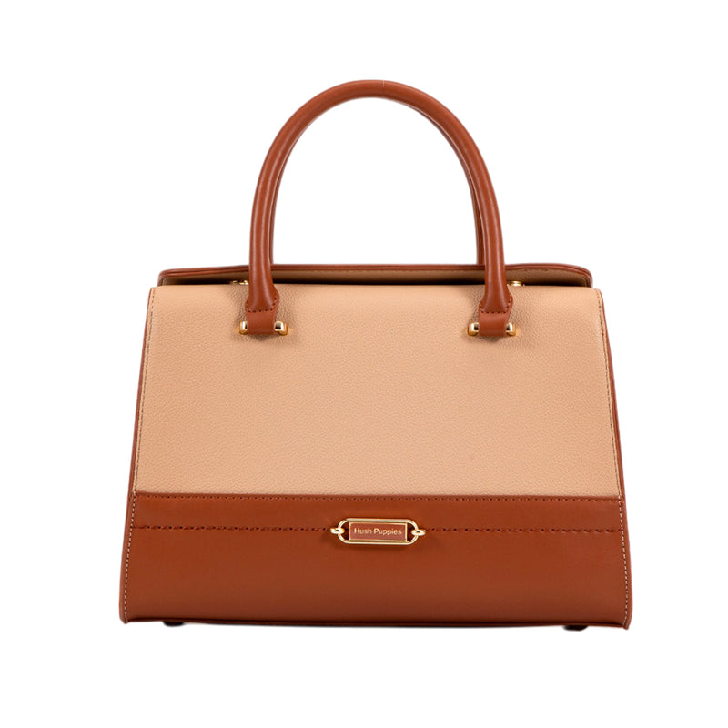 Cartera satchel Sami beige