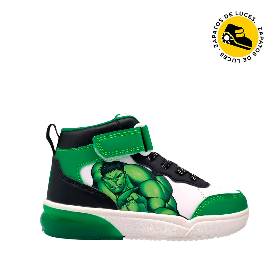 Sneakers tipo botín Hulk para niño color verde DISNEY El