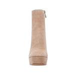 Botas de tacón No-Thx para mujer color beige