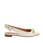 Ballerinas Clarissa para mujer color hueso
