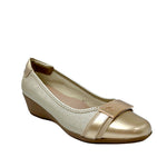 Cuñas Kathleen para mujer color dorado