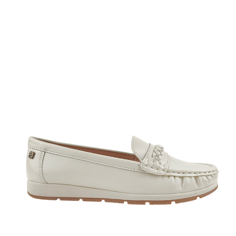 Mocasines Arlina  hueso
