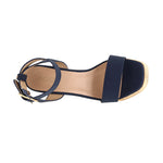 Sandalias de cuña Ferrara para mujer color marino