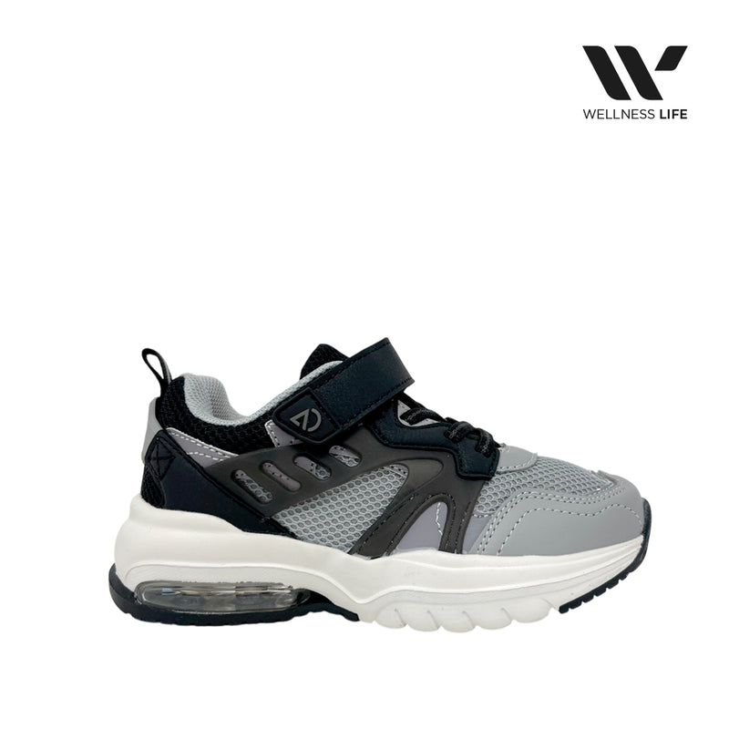 Tennis Gwin para niño color negro y gris