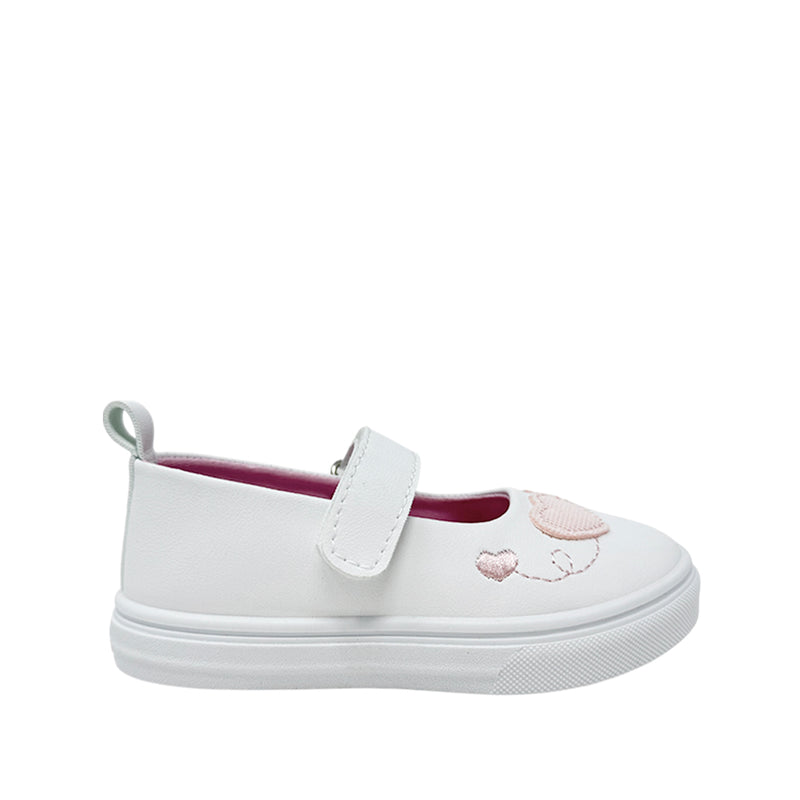 Canvas Hearht para infante color blanco