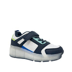 Sneakers con luces Glen para niño color blanco, azul y negro