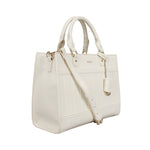 Cartera tote Rogan para mujer color hueso