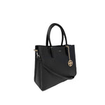 Cartera satchel Fiorella para mujer color negro