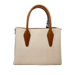 Cartera tote Lena para mujer color beige