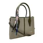 Cartera tote Lena para mujer color olivo