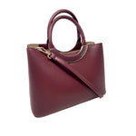 Cartera satchel Joy para mujer color vino