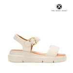 Sandalias de cuña Uplift Strap para mujer color taupe