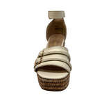 Sandalias de cuña Cleo 2 para mujer color hueso