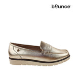 Mocasines Andrea 4 para mujer color dorado