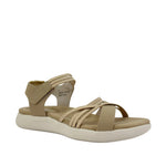 Sandalias flats Denisse 4 para mujer color taupe