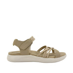 Sandalias flats Denisse 4 para mujer color taupe