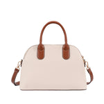 Cartera satchel Vana para mujer color hueso