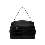 Cartera satchel Selva para mujer color negro