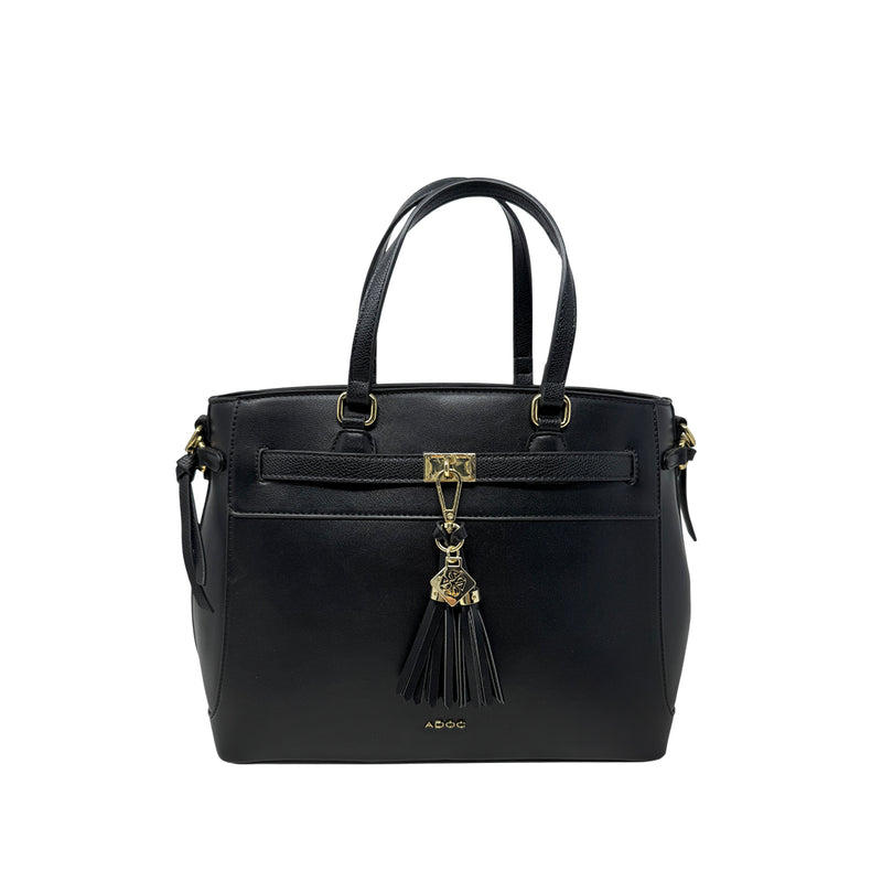 Cartera satchel Nicola para mujer color negro