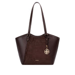 Cartera tote Uria para mujer color café