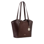 Cartera tote Uria para mujer color café