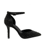 Tacones ankle strap Indra para mujer color negro