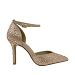 Tacones ankle strap Indra para mujer color nude